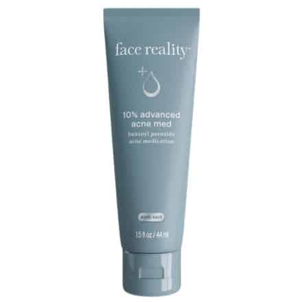 Acne-safe, Face Reality 10% Advanced Acne Med effectively helps acne-prone blemishes